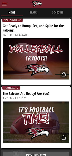CRA Falcons Athletics Screenshot 1
