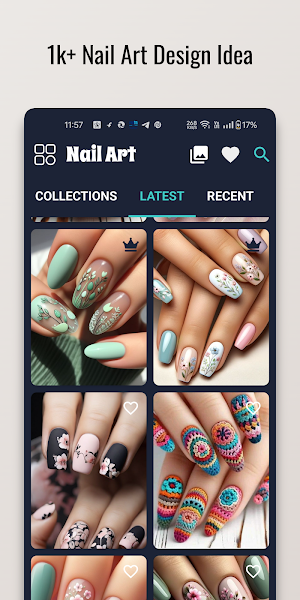 Dahlia Dance Nail Art Design Screenshot 0