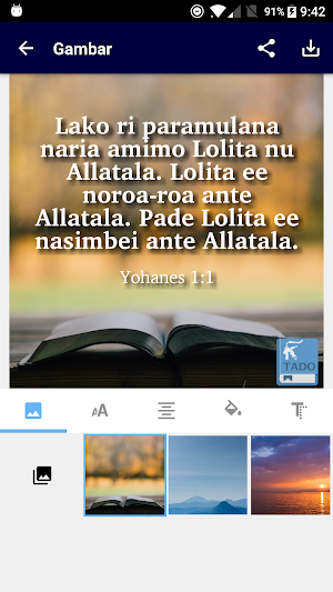 Alkitab Tado Screenshot 2