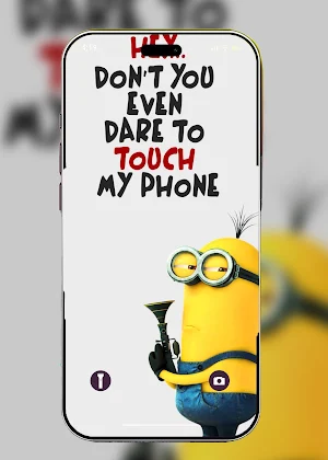 Don't Touch My Phone Wallpaper Screenshot 2