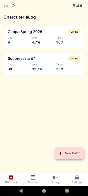 CharcuterieLog: Salami Tracker Screenshot 0