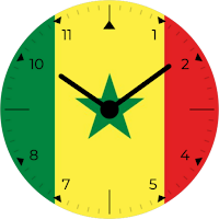 Senegal Analog Watch Face