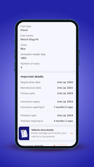 Saadhan - RTO Vehicle Info App Screenshot 1