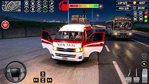 City Van Driving Sim Bus Game Screenshot 1