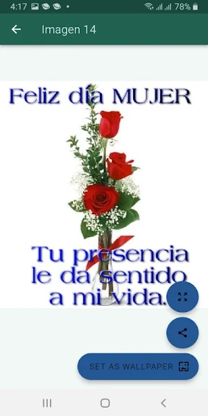 Feliz día MUJER Screenshot 2
