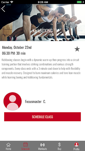 Focusmaster Fitness Screenshot 2