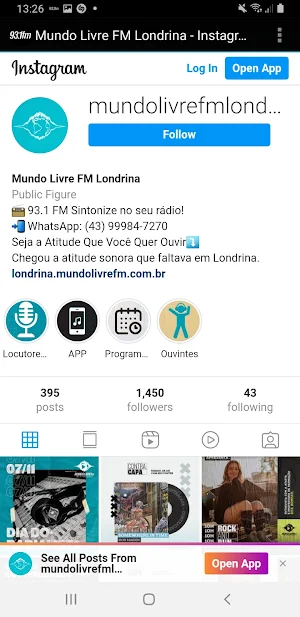 Mundo Livre FM Londrina Screenshot 1