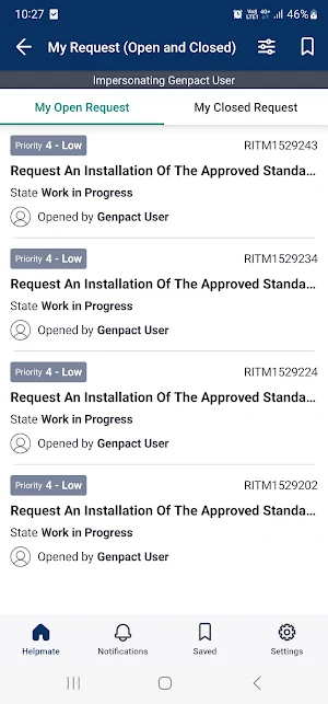 Genpact Hub Screenshot 2