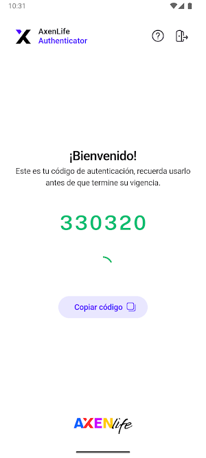 AxenLife Authenticator Screenshot 2