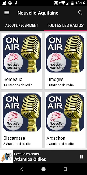Stations Radio de Nouvelle-Aqu Screenshot 3