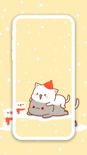 Kawaii Cat Wallpaper Screenshot 0