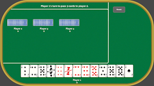 Hearts Poker Card Game Offline Screenshot 1