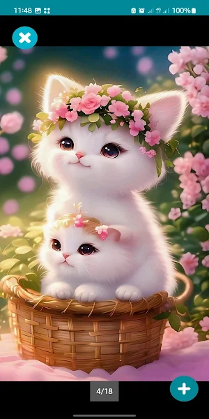 Cute Cat Wallpaper Cartoon Screenshot 1