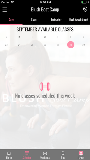 BLUSH Boot Camp Screenshot 1