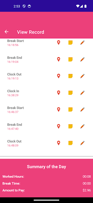 Jabez TimeClock Screenshot 3