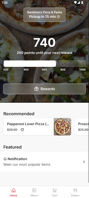 Bambina's Pizza and Pasta Screenshot 0