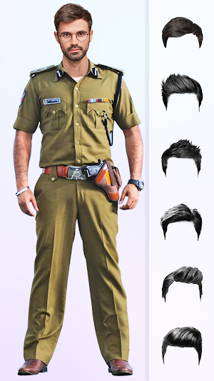 Men Police Photo Editor - Suit Screenshot 0