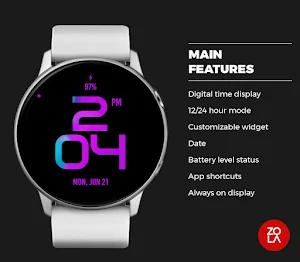 Stylish Purple Watch Face Screenshot 1