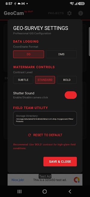 GeoCam Screenshot 2