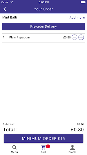 Mint Balti Screenshot 2