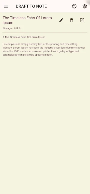 DraftToNote: Self-Organizer Screenshot 1