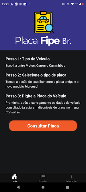 Placa Fipe Br. Consulta placa Screenshot 0