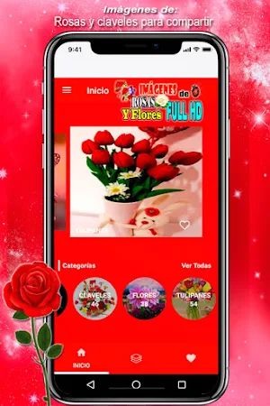 Rosas y flores para compartir Screenshot 0