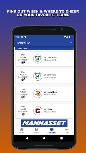 Manhasset Athletics Screenshot 1