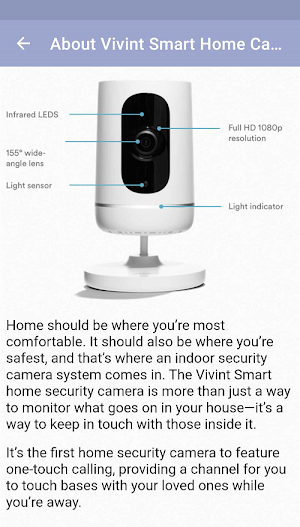 Vivint Smart Home Camera Guide Screenshot 1