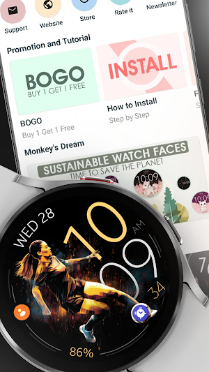 Women's Soccer Watch Face Screenshot 3