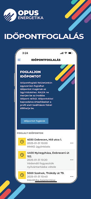 OPUS ENERGETIKA Áramapp Screenshot 2