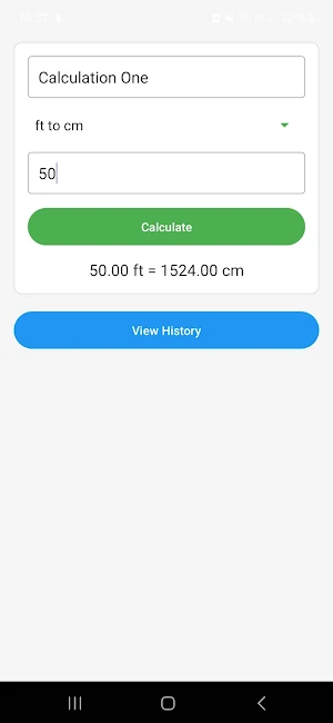 Feet To cm Converter Screenshot 3
