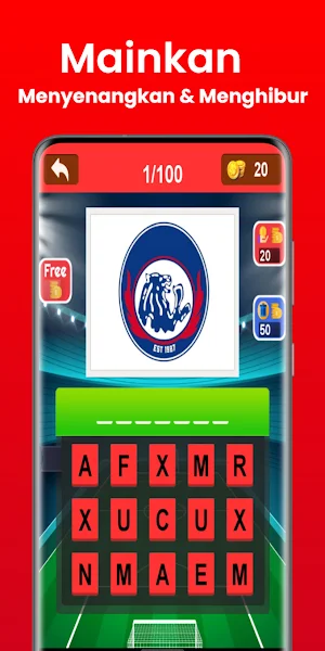 Tebak Klub Sepakbola Indonesia Screenshot 1