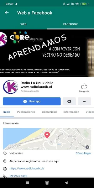 Radio Uni-K Screenshot 1