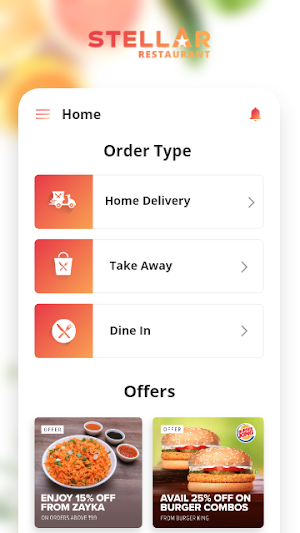 Stellar Restaurant App Screenshot 2