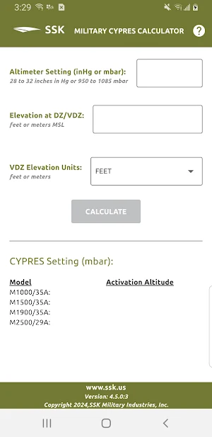 CYPRES Calculator Screenshot 0