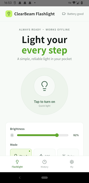 ClearBeam Flashlight Screenshot 0