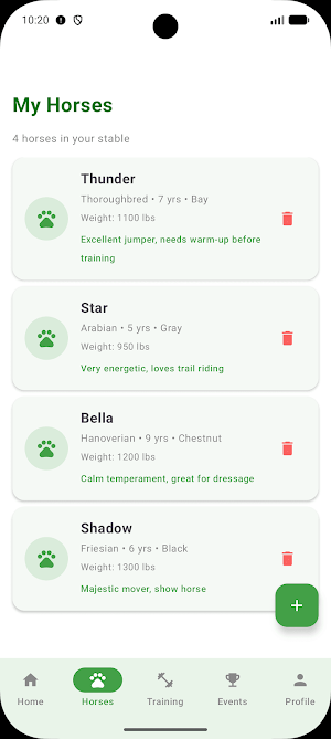 Stable Guide: Horse Log Screenshot 3