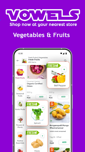 VOWELS – Shop Nearby Stores Screenshot 1