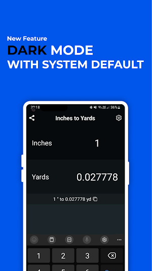 Inches to Yards Converter Screenshot 2