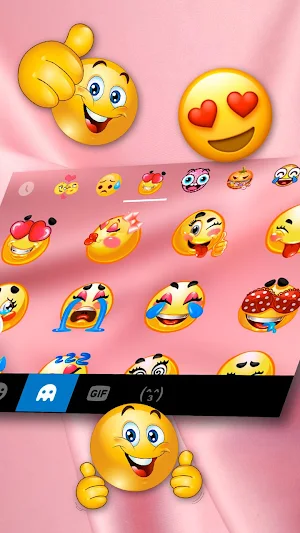 Pink Silk Keyboard Theme Screenshot 1