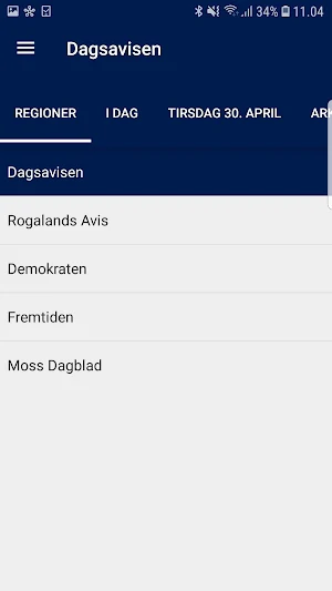 Dagsavisen e-avis Screenshot 1