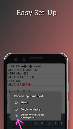Poker Hand History Keyboard | Win at Poker Screenshot 1