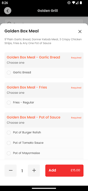 Golden Grill - Chesterfield Screenshot 2