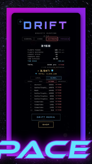 Drift: Gravity Arcade Game Screenshot 2