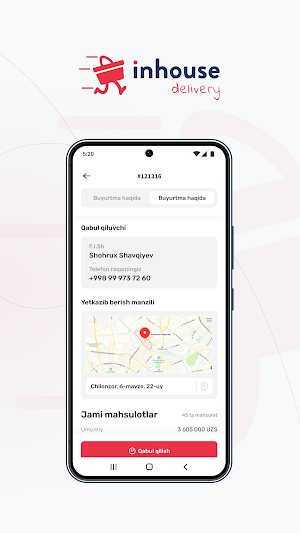 InHouse Delivery Screenshot 3