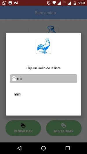 Control Gallero Screenshot 2