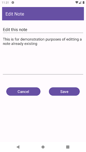 Note App Screenshot 2