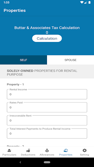 Buttar & Associates Tax Calcul Screenshot 3