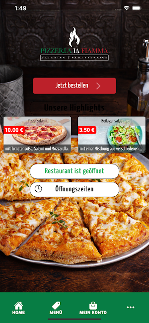 Pizzeria La Fiamma Online Screenshot 0